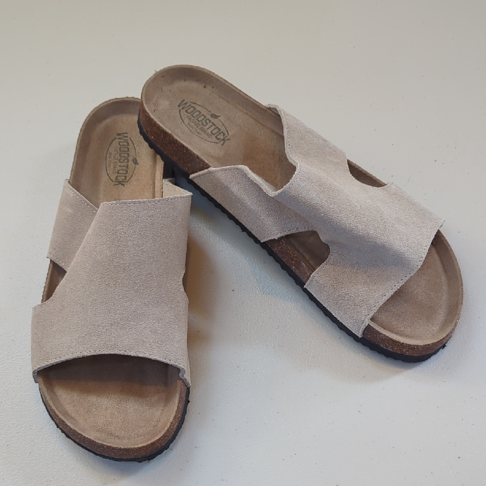Vintage, Woodstock Stone Color Bert Slides, Sz 11